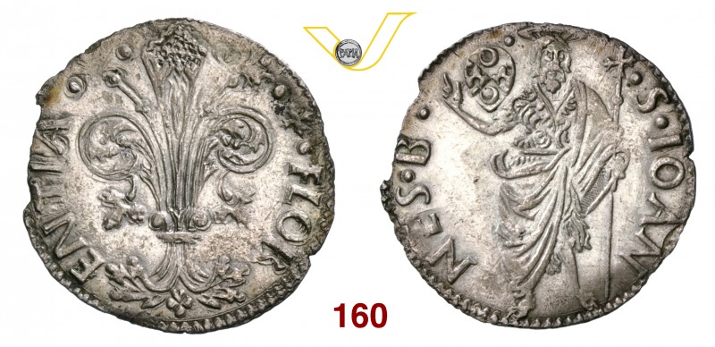 FIRENZE REPUBBLICA (1189-1532) Grosso da 6 Soldi e 8 Denari, 1483 II semestre (s...