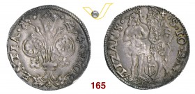 FIRENZE REPUBBLICA (1189-1532) Carlino, 1505 II semestre (simbolo: stemma Pepi sormontato da F, Francesco di Quirico di Giovanni Pepi) D/ Giglio fiore...