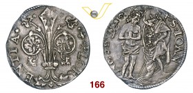 FIRENZE REPUBBLICA (1189-1532) Barile da 10 Soldi, 1512 I semestre (simbolo: leone rampante sormontato da G, Giovanni Battista di Niccolò Bartolini) D...