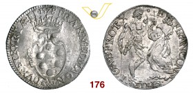 FIRENZE FRANCESCO I DE' MEDICI (1574-1587) Giulio 1578. D/ Stemma coronato R/ I Santi Giovanni e Cosimo. MIR 191 Ag g 2,99 Molto rara • Rovescio dai f...
