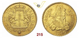 GENOVA DOGI BIENNALI, III fase (1637-1797) 96 Lire 1796 con stella dopo la data. MIR 275/4 Au g 25,09 • Di grande qualità q.FDC