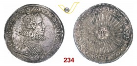 MANTOVA FERDINANDO GONZAGA (1612-1626) Ducatone 1617. D/ Busto corazzato con collare alla spagnola R/ Sole raggiante. R.M. 19 MIR 591/2 Ag g 31,89 Mol...