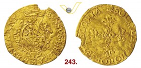 MESSERANO BESSO FERRERO FIESCHI (1559-1584) Scudo d'oro s.d. D/ Stemma ovale coronato R/ Croce ornata e fogliata. CNI 84/95 MIR 734 Au g 3,16 Di grand...