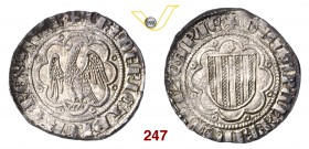 MESSINA FEDERICO III D'ARAGONA (1296-1337) Pierreale. D/ Aquila ad ali spiegate entro cornice d'archi R/ Stemma aragonese entro cornice d'archi. Sp. 2...