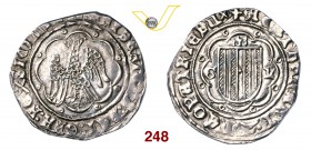 MESSINA FEDERICO IV, IL SEMPLICE (1355-1377) Pierreale. D/ Aquila ad ali spiegate entro cornice d'archi R/ Stemma aragonese entro cornice d'archi; ai ...