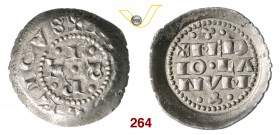 MILANO COMUNE, a nome di Federico I (1185-1240) Denaro imperiale scodellato. D/ Lettere I P R T a croce R/ Scritta in campo su tre righe. CNI 5 MIR 58...