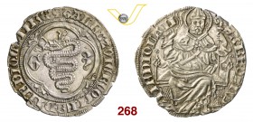 MILANO GIAN GALEAZZO VISCONTI (1395-1402) Pegione. D/ Biscia viscontea fra iniziali G 3 R/ S. Ambrogio con pastorale, seduto. CNI 24 MIR 121 Ag g 2,19...