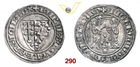 NAPOLI CARLO II D'ANGIO' (1285-1309) Saluto in argento. D/ Stemma bipartito Gerusalemme/Angiò R/ Scena dell'Annunciazione. P.R. 2 MIR 23 Ag g 3,25 Non...