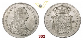 NAPOLI CARLO DI BORBONE (1734-1759) 120 Grana o Piastra 1750 “Hispaniar Infans” D/ Busto corazzato R/ Stemma coronato. P.R. 29 MIR 337 Ag • Di eccezio...