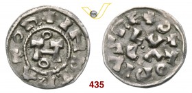 LUCCA OTTONE II (0973-983) Denaro. D/ Monogramma di Ottone R/ LVCA. CNI 1/12 MIR 100 Bellesia 1 Ag g 1,22 BB