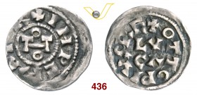 LUCCA OTTONE II (0973-983) Denaro. D/ Monogramma di Ottone R/ LVCA. CNI 1/12 MIR 109 Bellesia 1c (questo esemplare) Ag g 1,44 BB