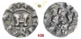 LUCCA ENRICO III, IV o V (1004-1024) Denaro. D/ Monogramma di Enrico R/ LVCA e EHNRICVS. MIR 107/109 Ag g 0,98 q.SPL
