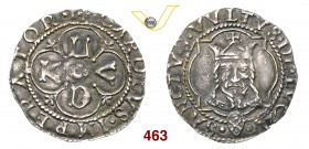 LUCCA REPUBBLICA (1369-1799) Grosso da 3 Bolognini, dopo il 1450, armetta Balbani. D/ LVCA a croce ed al centro rosetta R/ Il Volto Santo, coronato, e...