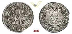 LUCCA REPUBBLICA (1369-1799) Grosso da 3 Bolognini, dopo il 1450, armetta invcerta. D/ LVCA a croce ed al centro rosetta R/ Il Volto Santo, coronato, ...