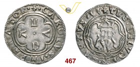 LUCCA REPUBBLICA (1369-1799) Grosso da 3 Bolognini, dopo il 1450, armetta Balbani. D/ LVCA a croce ed al centro un globetto R/ Il Volto Santo, coronat...