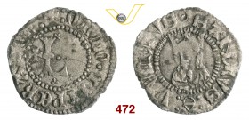 LUCCA REPUBBLICA (1369-1799) Sestino, dopo il 1450, armetta Fondora. D/ Grande L e, a s., crocetta R/ Il Volto Santo, coronato. CNI 102/103 MIR 167/2 ...