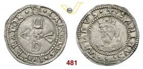 LUCCA REPUBBLICA (1369-1799) Grossone da 6 bolognini, dopo il 1450, armetta Fatinelli. D/ LVCA a croce R/ IL Volto Santo, coronato, di 3/4 a s. Belles...