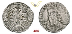 LUCCA REPUBBLICA (1369-1799) Grosso da 3 Bolognini, dopo il 1450, stemma Burlamacchi. D/ LVCA a croce R/ Il Volto Santo, coronato, di 3/4 a s. CNI 214...