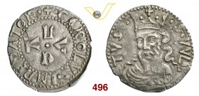 LUCCA REPUBBLICA (1369-1799) Grossetto da 2 Bolognini, dopo il 1450, senza armetta. D/ LVCA a croce R/ Il Volto Santo, coronato, di 3/4 a s. CNI 275 M...