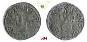 LUCCA REPUBBLICA (1369-1799) Duetto o doppio Quattrino, 1573. D/ Grande L R/ San Pietro stante con chiavi. CNI 449 MIR - Bellesia pag. 276, 75 (questo...