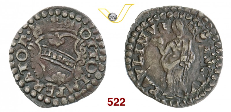 LUCCA REPUBBLICA (1369-1799) Soldo, XVII Sec. D/ Stemma coronato R/ Sa Paolino s...