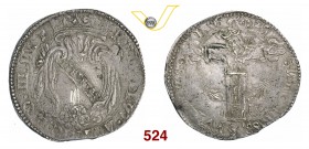 LUCCA REPUBBLICA (1369-1799) Santacroce da 25 bolognini, 1625. D/ Stemma coronato R/ Il Volto Santo, a figura intera, in croce. CNI 650 MIR 204/5 Bell...