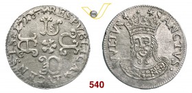 LUCCA REPUBBLICA (1369-1799) Barbone da 6 bolognini, 1718. D/ LVCA a croce R/ Il Volto Santo, coronato, e sopra due stelle. CNI 750 (Grosso da 6) MIR ...