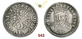 LUCCA REPUBBLICA (1369-1799) Grosso da 3 bolognini, 1725. D/ LVCA a croce R/ Il Volto Santo, coronato, e sopra due stelle. CNI 759 MIR 226/4 Bellesia ...