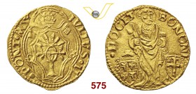 GIULIO II (1503-1513) Ducato papale, Bologna. D/ Stemma R/ San Pietro stante con chiavi. Munt. 84 MIR 580/1 Au g 3,44 q.SPL
