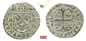 PAOLO V (1605-1621) Dozzina o Dozzeno 1610, Avignone. D/ Stemma sormontato da tiara R/ Croce accantonata da due aquile e due draghi. Munt. - MIR 1571/...