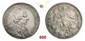 BENEDETTO XIV (1740-1758) Scudo romano 1753 A. XIV. Roma. Munt. 44 Berman 2738 Ag g 26,42 • Patina di medagliere su fondi brillanti SPL