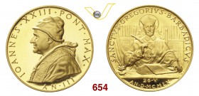 GIOVANNI XXIII (1958-1963) Medaglia 1960 A. III per la canonizzazione di Gregorio Barbarigo. Bart. E961 Modesti 96 Au g 65,72 • Solo 192 Esemplari con...