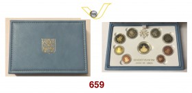 BENEDETTO XVI (2005-2013) Serie 2013 composta da 9 valori: 50 Euro in oro, 2 Euro e 1 Euro bimetallici, 50, 20, 10 Cent. in oro nordico, 5, 2 e 1 Cent...