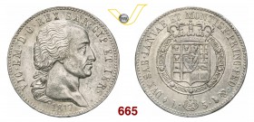 VITTORIO EMANUELE I (1802-1821) 5 Lire 1817 Torino. Pag. 11 Ag g 24,99 m.SPL