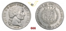 VITTORIO EMANUELE I (1802-1821) 5 Lire 1818 Torino. MIR 1030c Pag. 12 Ag g 24,76 Rara • Colpetti BB