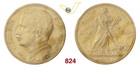 VITTORIO EMANUELE III (1900-1946) 50 Lire 1912 Roma “aratrice”. Pag. 653 MIR 1121b Au • Sigillata q.FDC da Torrepadula