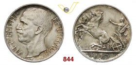VITTORIO EMANUELE III (1900-1946) 10 Lire 1926 Roma “bordo largo”. Pag. 691 MIR 1132b Ag g 10,00 Rara • Ex Asta Varesi 23 al n. 1253 q.FDC