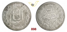AFGHANISTAN 5 Rupie AH 1322 (1904) Kr. 843 Ag MB/BB