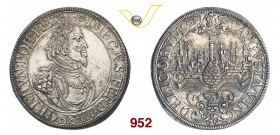 GERMANIA FERDINANDO III (1637-1657) Tallero 1643, Augsburg. Dav. 5039 Ag g 29,17 più di SPL
