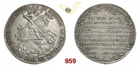 GERMANIA - Sachsen JOHANN GEORG II (1656-1680) Schautaler 1678 "Ordine della Giarrettiera". Dav. 7633 Kr. 565 Ag g 23,22 Rara • il più bel esemplare t...