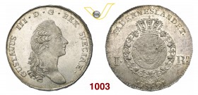 SVEZIA GUSTAVO III (1771-1792) Riksdaler 1791. Dav. 1736 Kr. 527 Ag g 29,36 più di SPL