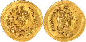 Solidus 602/610, Constantinopel, 5. Offizin. 4,47 g. sehr schön/vorzüglich, Schrötlingsfehler. Sear 620.