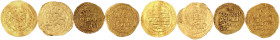 4 versch. Dinars div. Herrscher. Zusammen 14,08 g. sehr schön, teils beschnitten