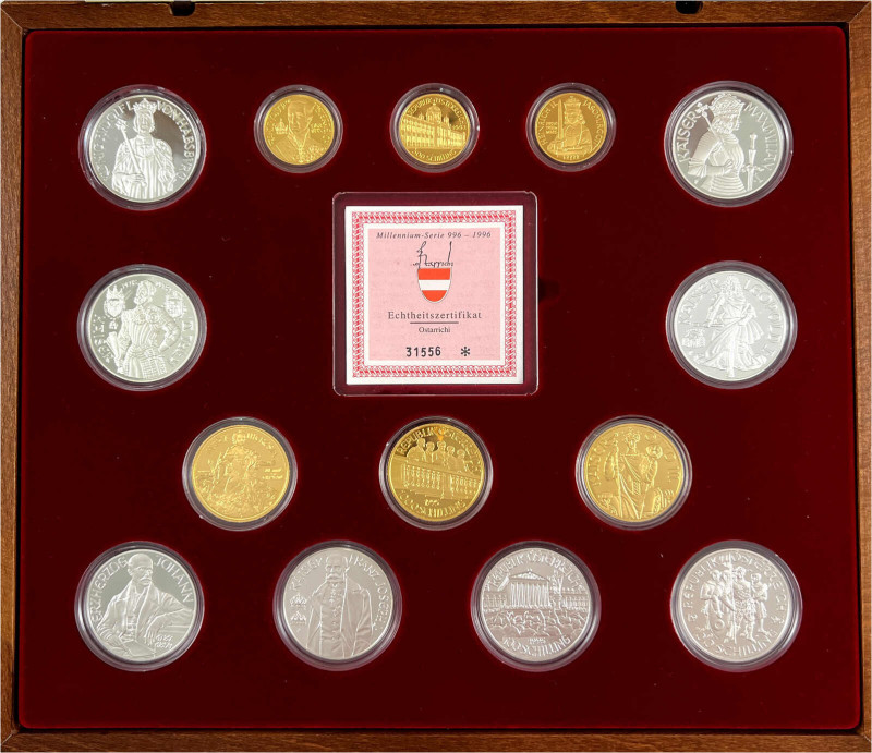 Die große Millennium Sammlung 1993 bis 1996 in original Holz-Sammelschatulle (Sc...