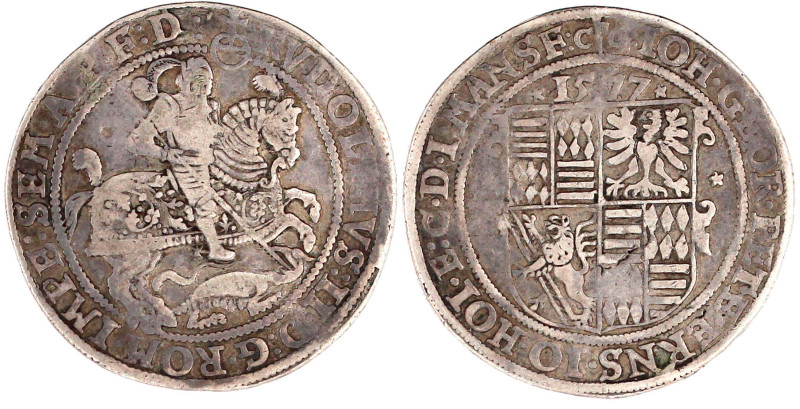 Reichstaler 1577, mit Titel RVDOLPHVS. 28,55 g. sehr schön. Tornau 392b.