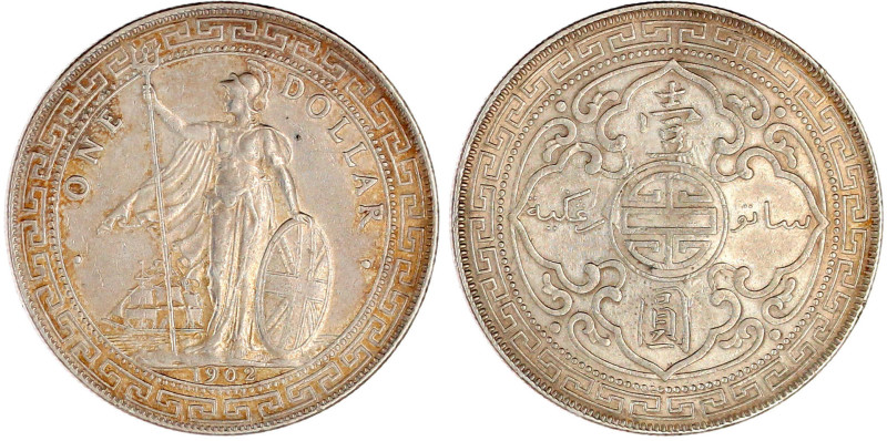 Tradedollar 1902 B. gutes vorzüglich, winz. Kratzer. Krause/Mishler T5.