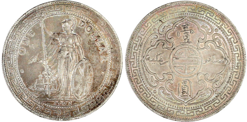 Tradedollar 1902 B. sehr schön/vorzüglich, schöne Patina. Krause/Mishler T5.