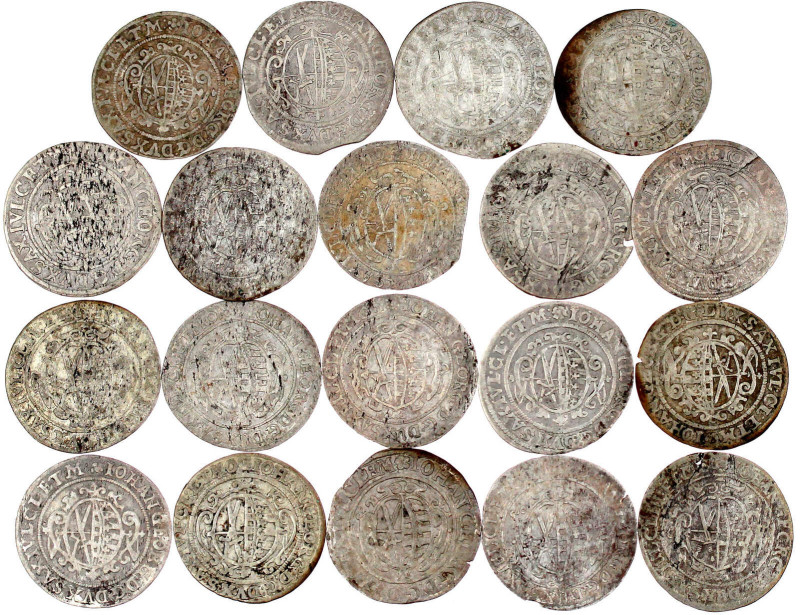 19 X Groschen aus ca. 1623 bis 1640. meist sehr schön