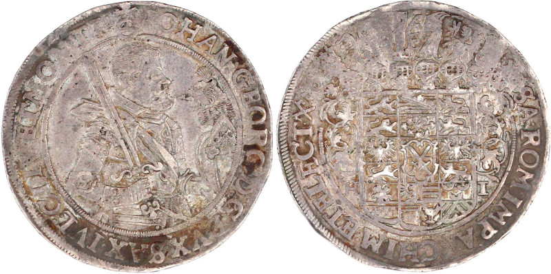 Reichstaler 1625 HI, Dresden. 28,85 g. gutes sehr schön, schöne Patina. Schnee 8...