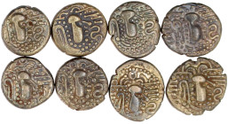 8 X Indo-sassanid. Gadhiya-Paisa. Mitch. 419. meist sehr schön